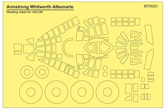 Armstrong Whitworth Albemarle mask for Valom 1:72