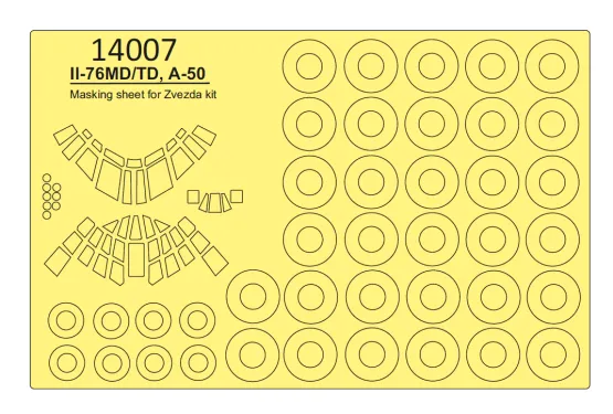 Il-76/ A-50 mask for Zvezda 1:144