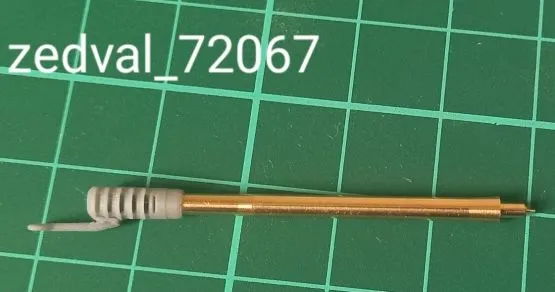 D-30 (2A18) 122mm gun barrel w/ muzzle brake (early v.) 1:72