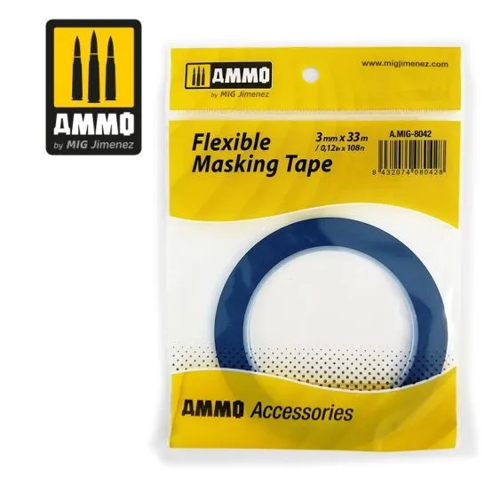Masking Tape Flexible 3mm