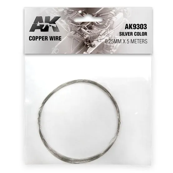 Cooper wire 0.25mm x 5m (silver)