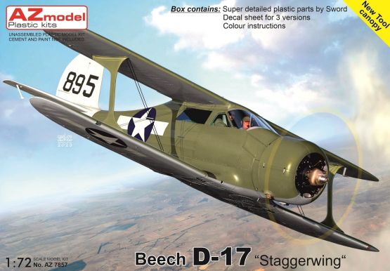 Beech D-17 Staggerwing 1:72