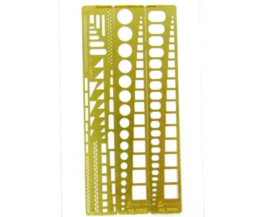 Stencil for applying riveting, type 2