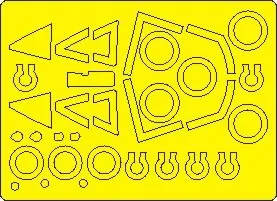 AV-8A, BAe GR1/GR3 mask for Kinetic 1:48