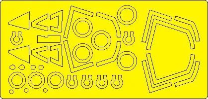 AV-8A, GR1/GR3 ADVANCED mask for Kinetic 1:48