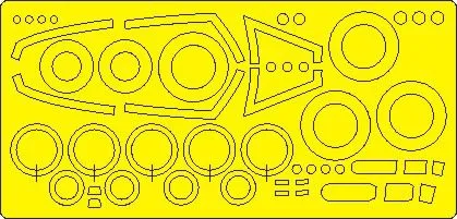 F-16A MLU/ F-16C Block 25/42 mask for Kinetic 1:48