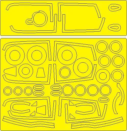 F-16B/D/F/I Fighting Falcon EXPERT mask for Hasegawa 1:48