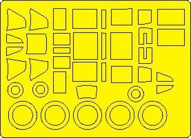 IL-2 mod. 1943 mask for Zvezda 1:48