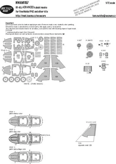 RF-4EJ ADVANCED mask for Fine Molds 1:72