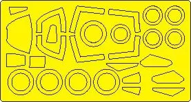 MiG-29 Fulcrum A Late mask for G.W.H 1:72