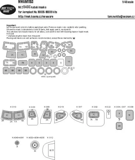 Mi-2 mask for Aeroplast 1:48
