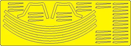 F-14B Tomcat EXHAUST NOZZLES mask for G.W.H. 1:48