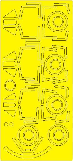 F-89 (C, D/J) Scorpion EXPERT mask for Revell 1:48