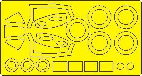 de Havilland Vampire FB.5/FB.9 mask for Airfix 1:48