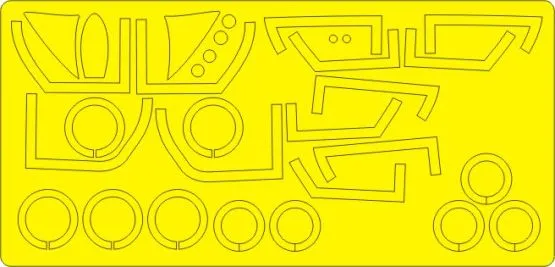 Yak-28P Firebar mask for Bobcat 1:48