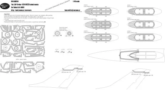 Yak-28P Firebar ADVANCED mask for Bobcat 1:48 Yak-28P Firebar ADVANCED mask for Bobcat 1:48