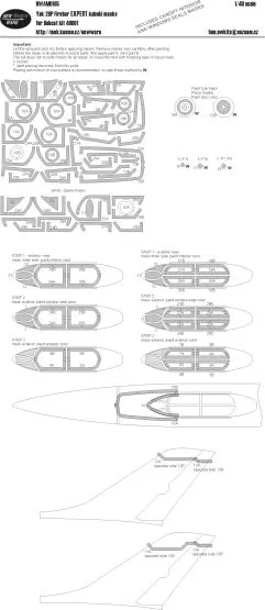 Yak-28P Firebar EXPERT mask for Bobcat 1:48 Yak-28P Firebar EXPERT mask for Bobcat 1:48