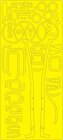 MiG-25 RBT ADVANCED mask for ICM 1:48