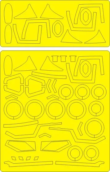 MiG-23M Flogger-B ADVANCE mask for Trumpeter 1:48