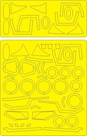 MiG-23M Flogger-B EXPERT mask for Trumpeter 1:48