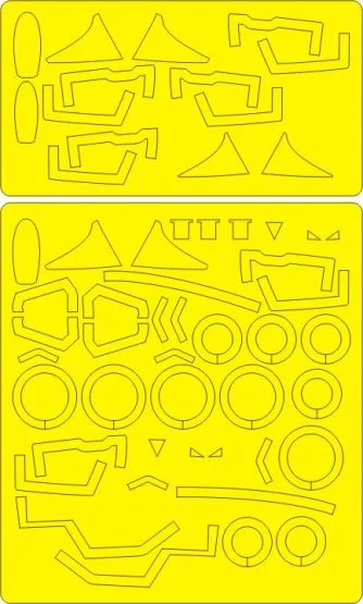 MiG-23MLD Flogger K ADVANCED mask for Trumpeter 1:48