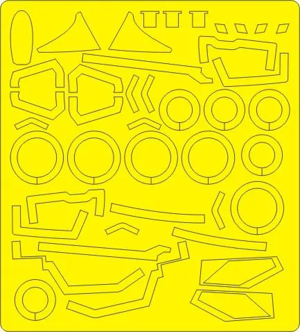 MiG-23MF Flogger B mask for Trumpeter 1:48