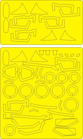 MiG-23MF Flogger B ADVANCED mask for Trumpeter 1:48