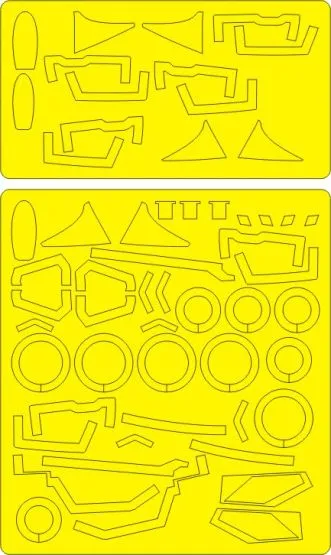 MiG-23MF Flogger B EXPERT mask for Trumpeter 1:48