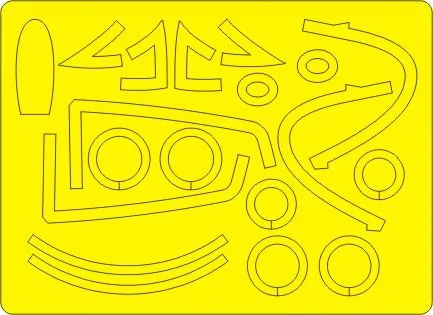 F9F-2/3 Panther mask for Trumpeter 1:48