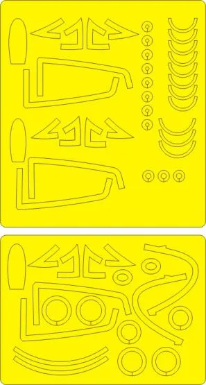 F9F-2/3 Panther EXPERT mask for Trumpeter 1:48