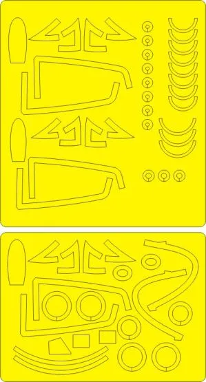 F9F-2P Panther ADVANCED mask for Trumpeter 1:48