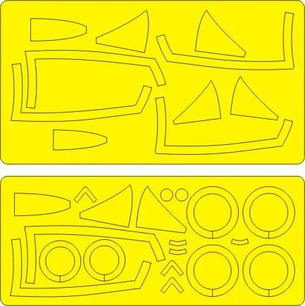 FJ-4 Fury ADVANCED mask for Hobby Boss 1:48