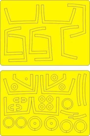 T-38C Talon NASA ADVANCED mask for Trumpeter 1:48