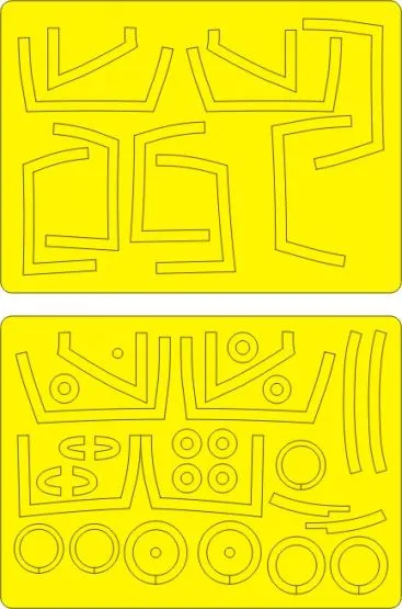 T-38C Talon NASA EXPERT mask for Trumpeter 1:48