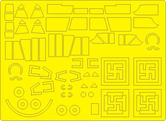 Ju 87B-1 Stuka mask for Airfix 1:48