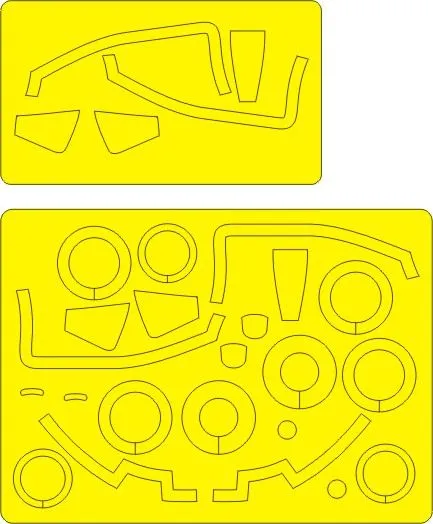 F-86D EXPERT mask for Revell 1:48