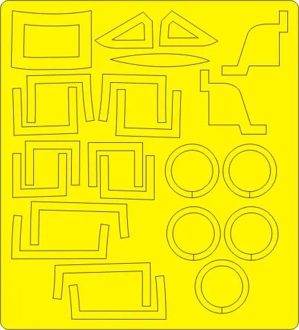 AD-5 (A-1E) Skyraider mask for Revell 1:48