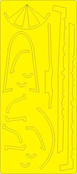 F-14A Tomcat EXTERIOR mask for Italeri 1:48