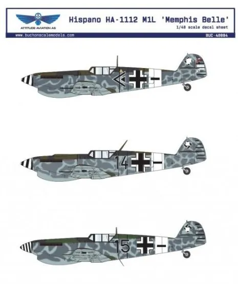 Hispano HA-1112 M1L 'Memphis Belle' 1:48