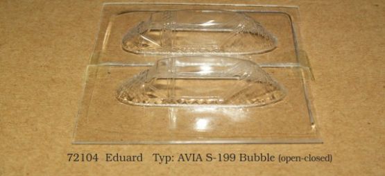 Avia S-199 Bubble vacu canopy for Eduard 1:72