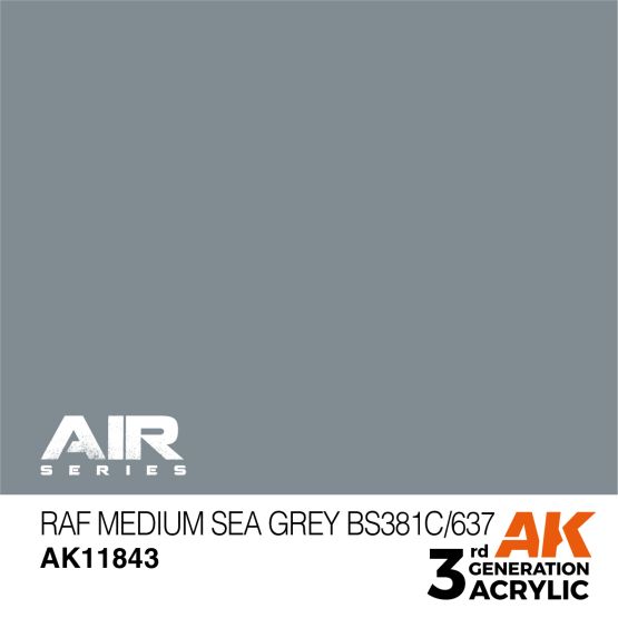 RAF medium Sea Grey BS381C/637 (3G) 17ml