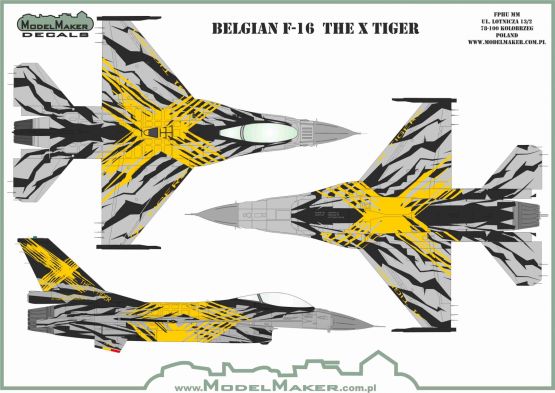 F-16C Belgian THE X TIGER 1:48