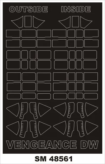 Vultee Vengeance Mk.II mask for Dora Wings 1:48