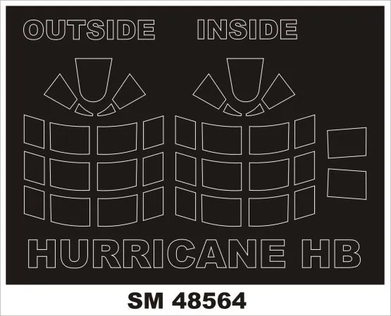 Hurricane mask for Hobby Boss 1:48