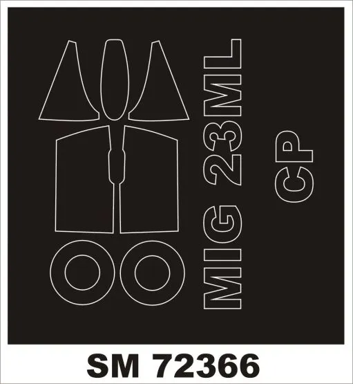 MiG-23ML/MLA mask for Clear Prop 1:72