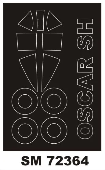 Ki-43 Oscar mask for Special Hobby 1:72