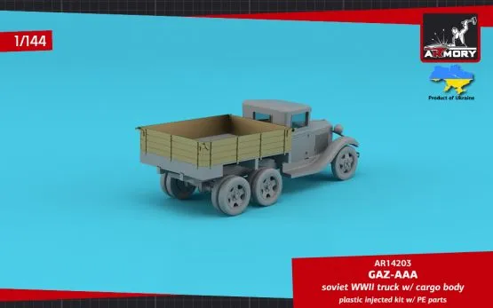 GAZ-AAA Soviet WWII cargo truck 1:144