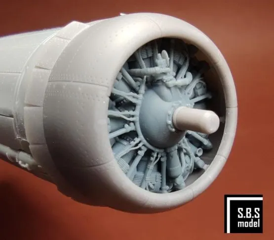 B-17 F/G (Early) Engine & Cowling set for HK M. 1:48