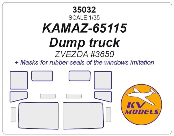 Kamaz 65115 mask for Zvezda 1:35