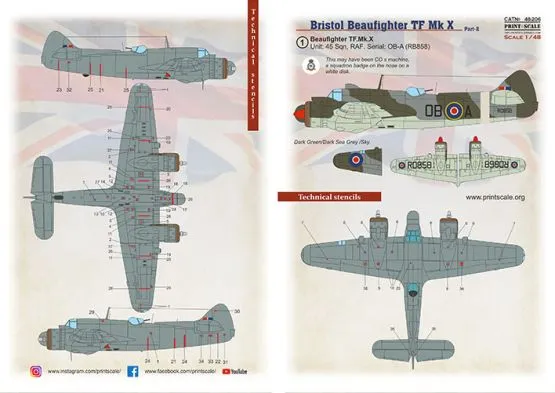 Bristol Beaufighter TF.Mk.X Part.2 1:48